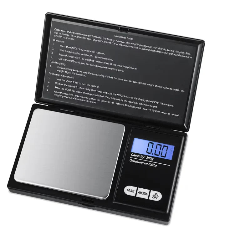 Cantar Electronic Bijuterii, Pentru Buzunar, 200g/0.01g, At Performance, Display Digital, Functie Tare, Negru